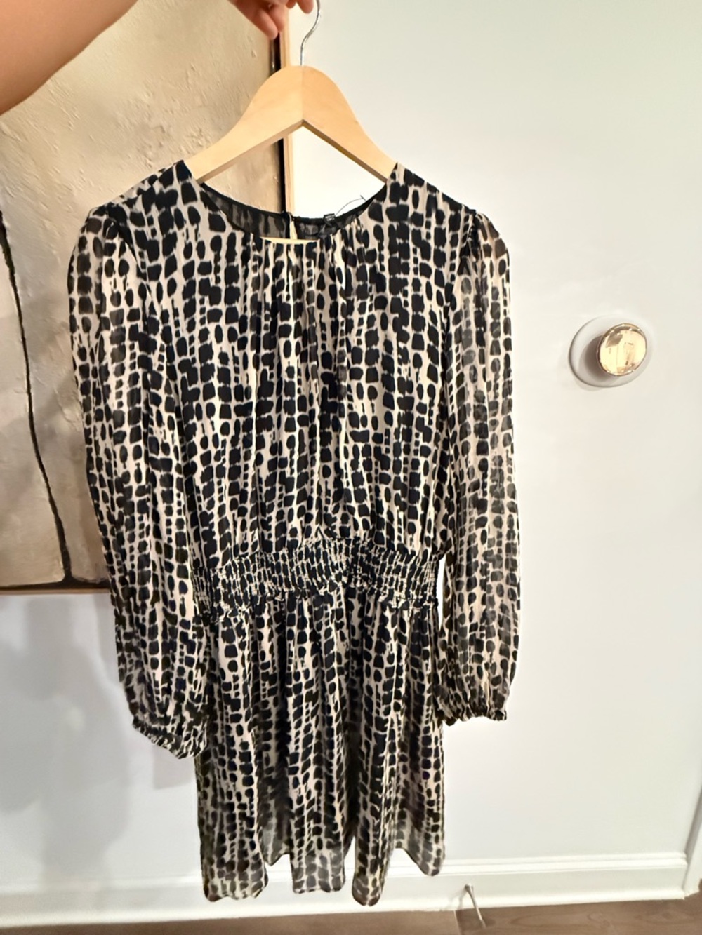 Rails spotted shibori- NEW WITH ATTACHED TAGS